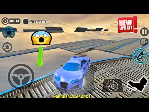 New Car Unlocked Update - Impossible Car Tracks 3D: Blue Bugatti Car Driving - Android Gameplay