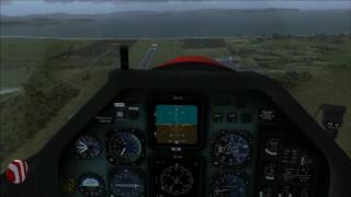 FSX PC-9 Tutorial - Descent & Landing with 'Initial and Pitch'
