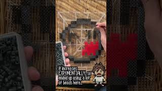 HUGE Perler Bead Boo from Super Mario Bros
