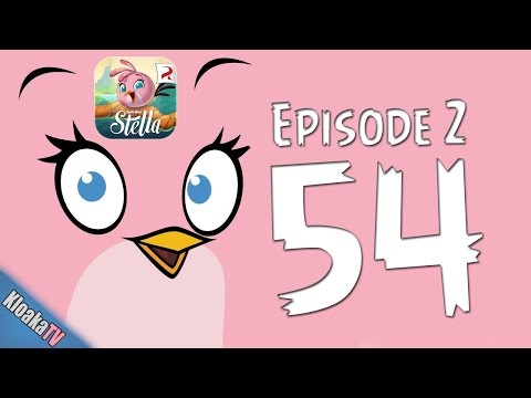 Angry Birds Stella - Level 54 - Episode 2 -  Walkthrough (3 Stars)