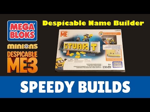 MEGA BLOKS® Despicable Me Name Builder - SPEEDY BUILD & REVIEW