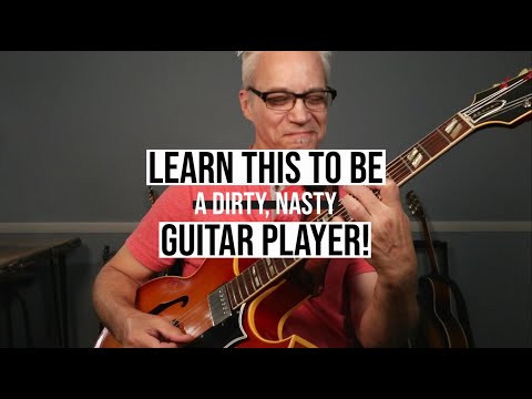 Lesson - Learn this lick to be a dirty, nasty guitarist! Blues licks for jazz guitar series.