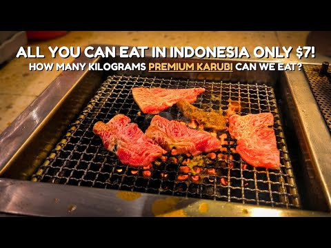 $7 AYCE Yakiniku in Indonesia - Jakarta | POV No Talking Food Video | Eat By Gram