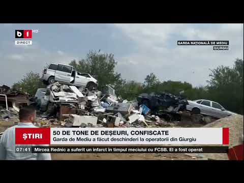 50 DE TONE DE DEȘEURI, CONFISCATE ÎN BOLINTIN VALE_Știri B1TV_31 aug. 2023