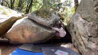 Video thumbnail of FF Crack, V4. Castle Rock State Park