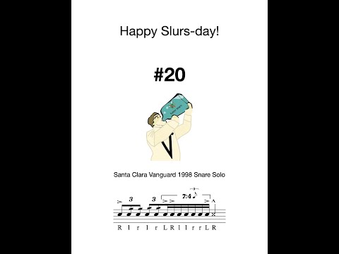 Slursday #20:  Santa Clara Vanguard Snare Drummer Breaks Down the SCV 1998 Snare Solo