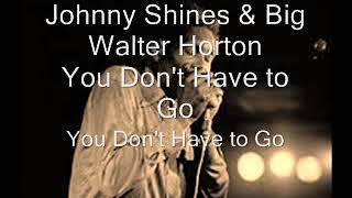 Johnny Shines &amp; Big Walter Horton-You Don't Have to Go