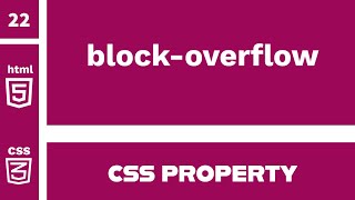 CSS Property : block-overflow Explained !