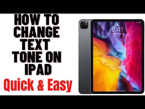 HOW TO CHANGE TEXT TONE ON IPAD