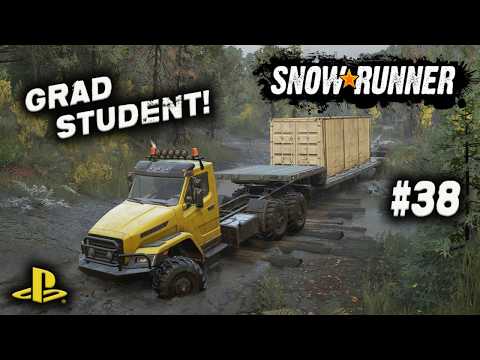 SNOWRUNNER /ON PS4/ #38 /GRAD STUDENT/ ZIMNEGORSK Russia GAMEPLAY.