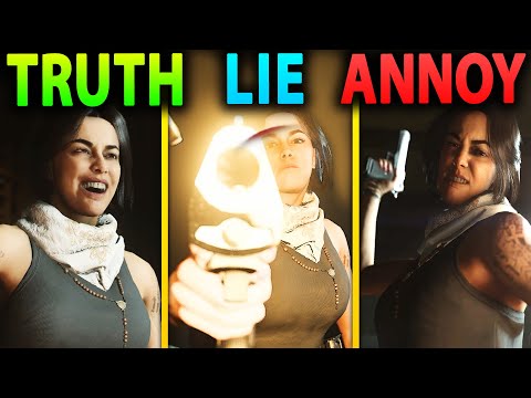 Valeria Interrogation: ALL Unique Choices (Truth/Lie/Annoy/Ignore - Modern Warfare 2)