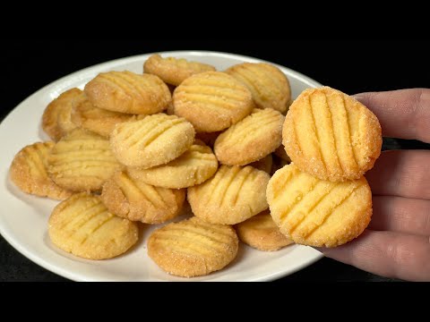 Diese Kekse zergehen auf der Zunge! Mit nur 3 Zutaten! Gott, wie lecker!