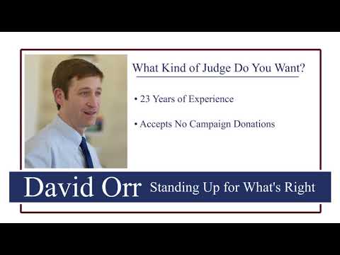 Elect David Orr Circuit Court Judge in Jackson County, Oregon