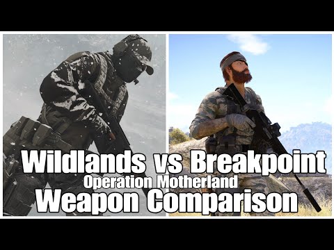 Wildlands vs Breakpoint Weapon Comparison OP Motherland Edition // Ghost Recon Quick Comparison
