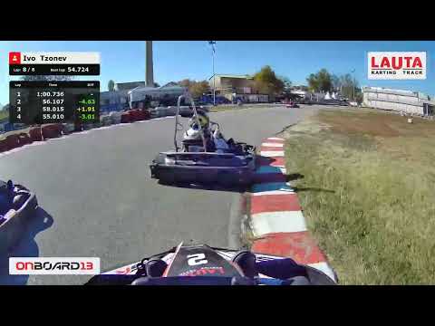 OnBoard13 - Best lap on Lauta Karting Track in Plovdiv, Bulgaria