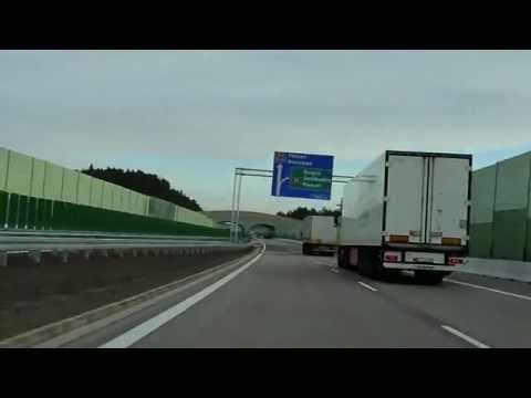 Autostrada A2 Świecko - Nowy Tomyśl, przejazd w kierunku Nowego Tomyśla 2,5x