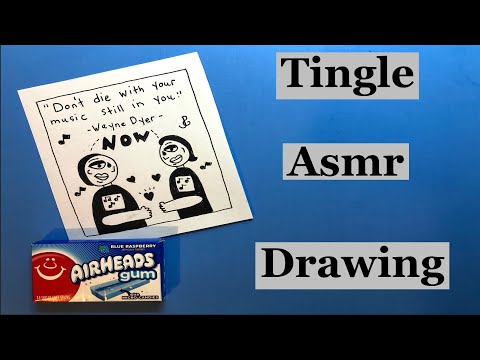👋ASMR GUM CHEW LO WHISPER DRAWING SOUNDS 👋