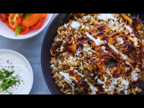 Only 4 Ingredients! Authentic Lebanese Mjadara Lentil Rice Recipe | Learn How to Make It
