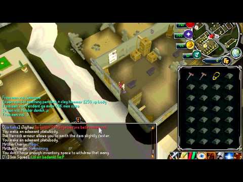 [RS] Pendant review - 1250 xp/addy platebody with clay hammer