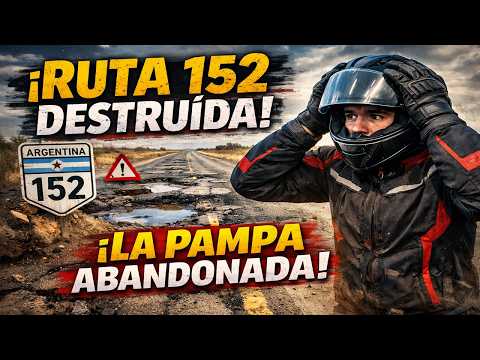 El deplorable estado de la Ruta Nacional 152 en la Pampa, Argentina | La no Aventura...