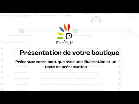 Pr&eacute;sentation boutique
