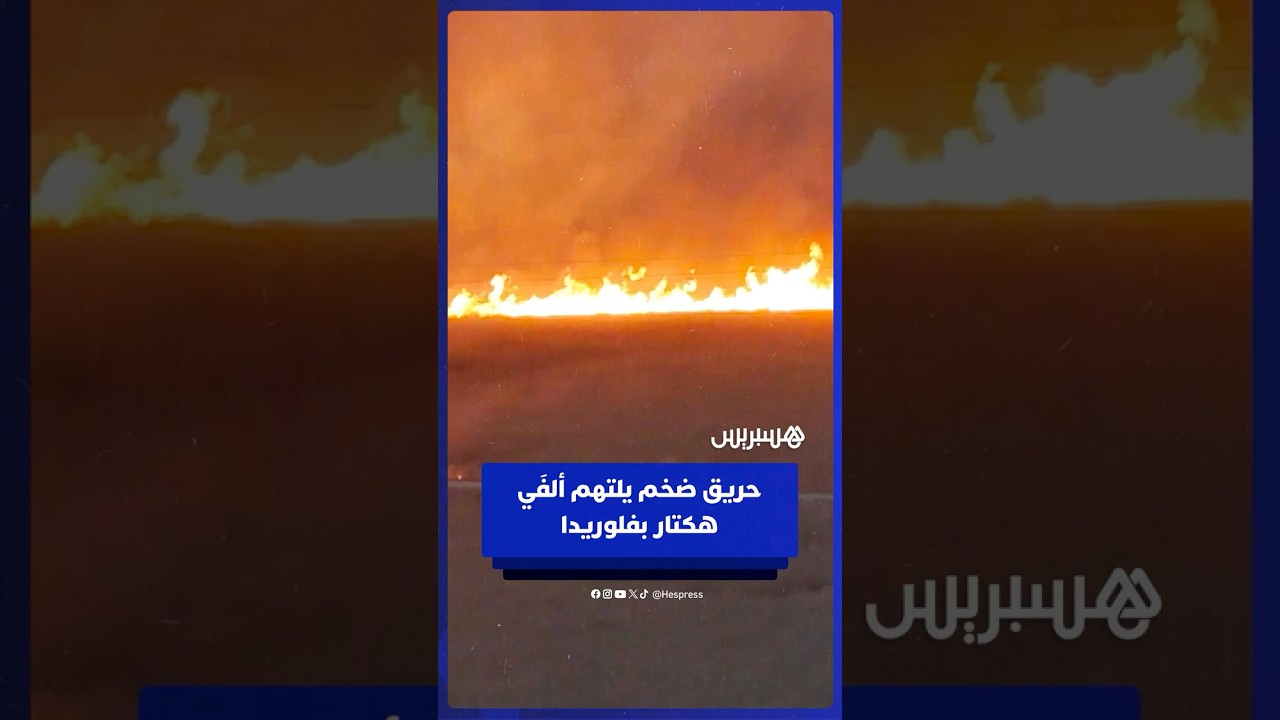 حريق مهول يلتهم ما يقرب من ألفَي هكتار في مقاطعة بروارد بولاية فلوريدا thumbnail