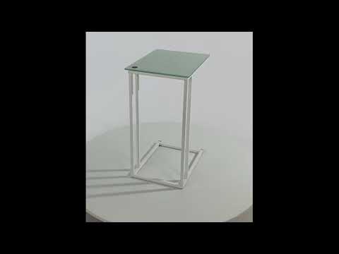 Миниатюра изображения товара Приставной столик РасГар Престиж (белый/белый)