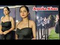 Ayesha Khan Looks So Hottie And Gorgeous In Black Party Wear At Abhishek Kumar Reunion Party