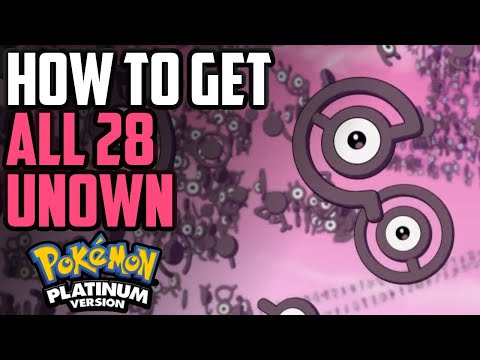How to Catch ALL 28 Unown Forms - Pokémon Platinum