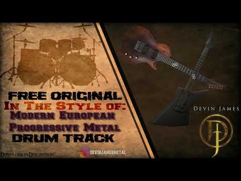 Modern European Progressive Metal Styled Free Original Drum Track - 123 BPM (FREE WAV&MIDI DOWNLOAD)