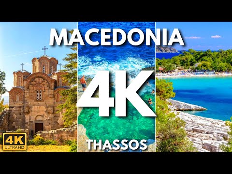Macedonia & Thassos, Greece 🇲🇰 in 4K 60 Fps - Lake Ohrid & Bay Of Bones