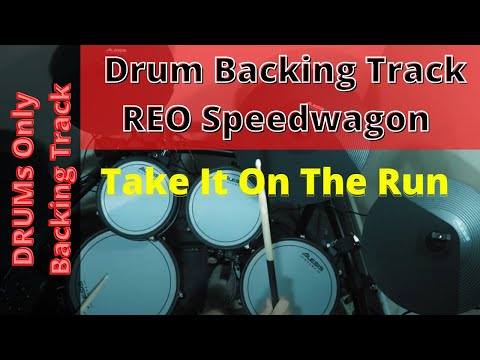 Drum Backing Track - REO Speedwagon Take It On The Run - 77 BPM