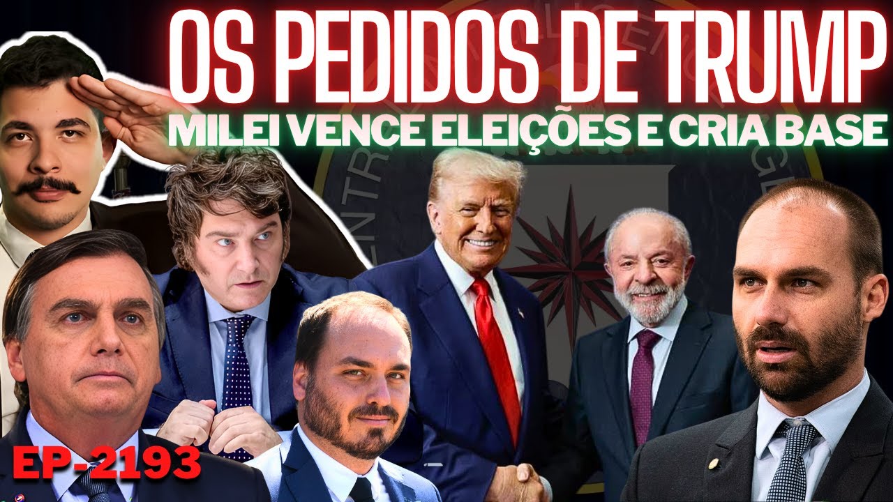 Tarifaço: Os PEDIDOS de TRUMP Para LULA + Milei VENCE Eleições e CRIA Base + Eduardo e a Desunião.