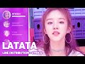 G I DLE LATATA Line Distribution Lyrics Color Coded PATREON REQUESTED