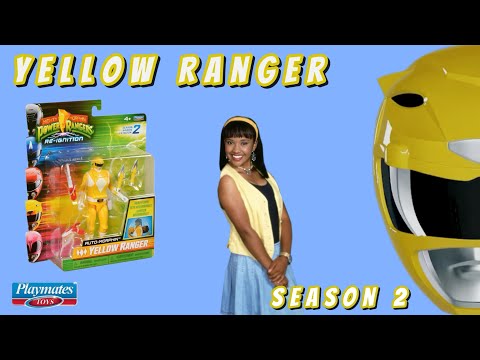 My Power Crush! Playmates Toy Auto-Morphin Season 2 Yellow Ranger 4K video review