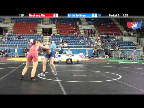 Fargo 2012 139 RR1: Stephany Mix (Hawaii) vs. Sarah Bollinger (California)