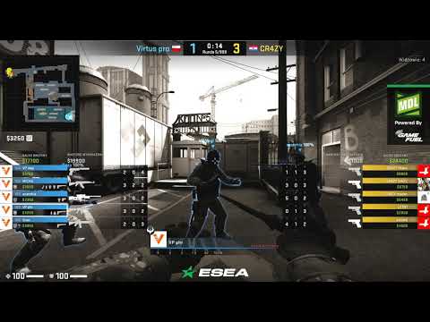 [POLISH] ESEA MDL SEASON 32 EUROPE VIRTUS PRO VS CR4ZY | TRAIN | CSGO 2019