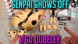 1/60  QUBELEY Gundam Resin Parts Layout And Close Up By SH STUDIO From NewtypeHQ