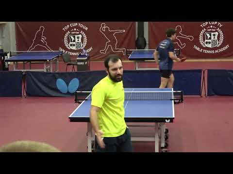 В.Дубровин - А.Пуцунтикэ. Чемпионат по настольному теннису в Молдове