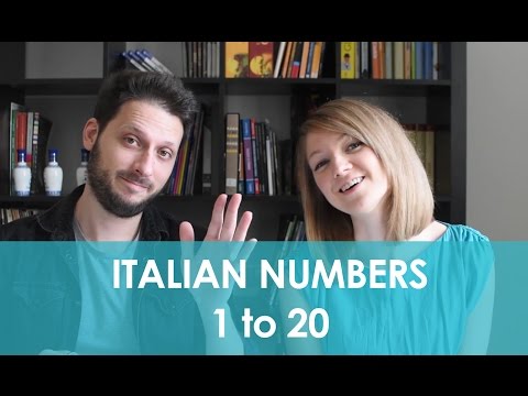 How to count in Italian: Numbers 1 to 20