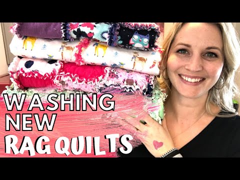 HOW TO WASH A RAG QUILT FOR THE FIRST TIME, Top Rag Quilt Tip! (Sewing for Beginners)