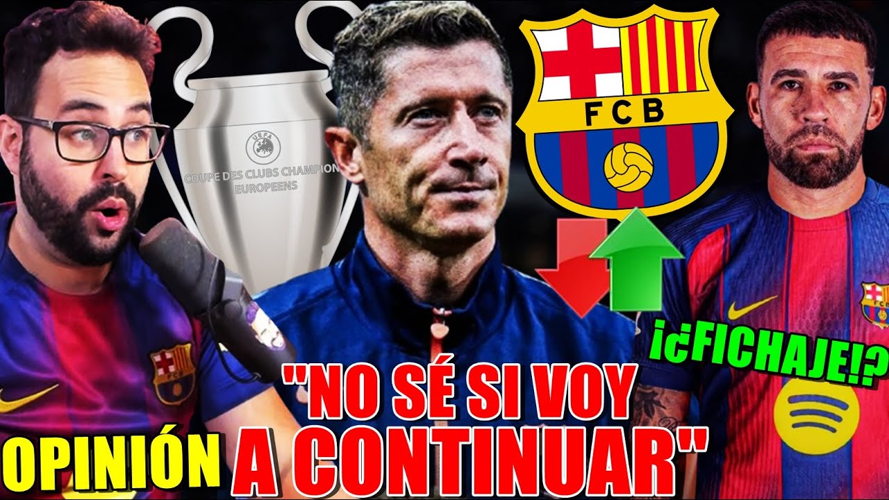 🚨ÚLTIMA HORA BARÇA: LEWANDOWSKI: "NO SÉ SI VOY a SEGUIR" ¡HABLA CLARO! - ¿OTAMENDI OPCIÓN CENTRAL?