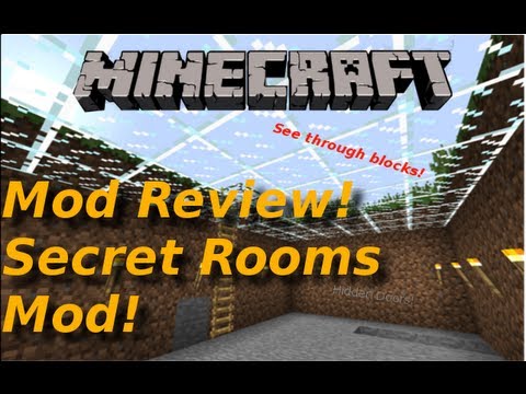 Casualplayer - Minecraft: Secret Rooms Mod Review! Hidden doors! Hidden redstone! Lever torches!