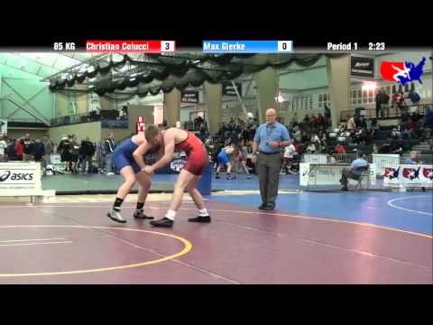 Christian Colucci vs. Max Gierke at 2013 ASICS FILA Cadet Nationals - GR