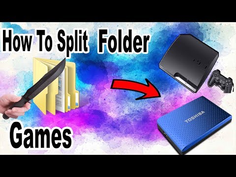 How To Split Any Large Folder Games For Your PS3 HDD ( Very Easy ) Video