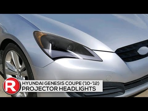 Demo: Spec-D Projector Headlights Hyundai Genesis Coupe (10-11-12) Sequential Turn Signal - Black