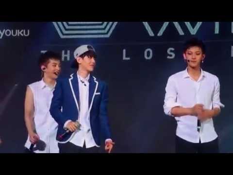 Exo 백현 Baekhyun Xiumin and Chen parody Tao - Funny moment @Shanghai concert