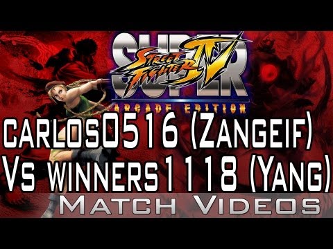 carlos0516 (Zangeif) Vs winners1118 (Yang) SSF4 AE 2012 Match Video 1080p HD Super Street Fighter 4