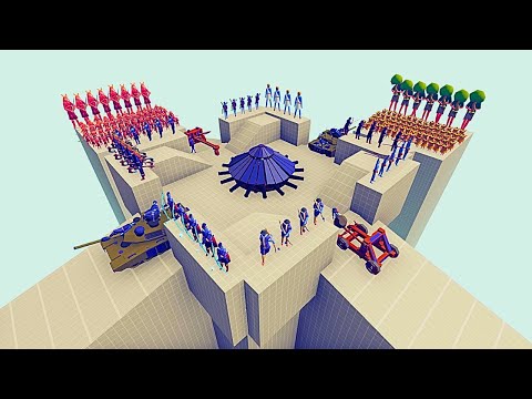BASE DEFANCE vs  EVERY STRONG ARMYS - Totally Accurate Battle Simulator TABS