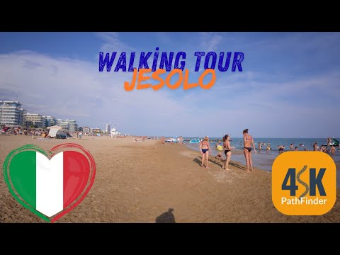Jesolo Beach & Evening Walk | Italy 4K Walking Tour